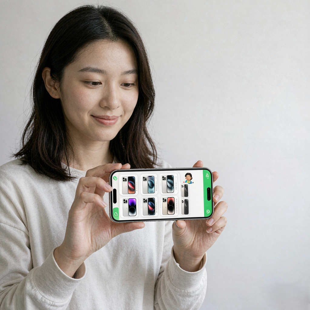 客户添加客服 WhatsApp 选择机型型号